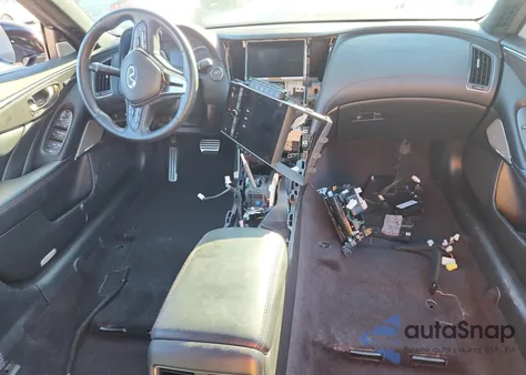 2021 Infiniti Q50 Red Sport 400 z USA, uszkodzony, nr VIN JN1FV7DP5MM850574